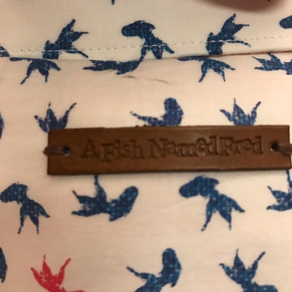 NWT A Fish Named Fred Men’s long sleeve, button up - Picture 9 of 16